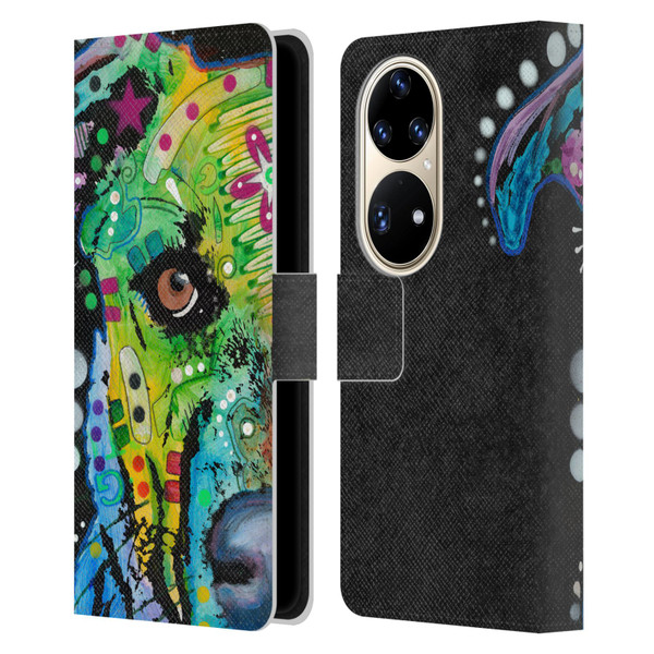 Dean Russo Dogs Bulldog Leather Book Wallet Case Cover For Huawei P50 Pro