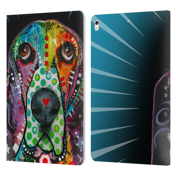 Dean Russo Dogs Hound Leather Book Wallet Case Cover For Apple iPad Pro 10.5 (2017)