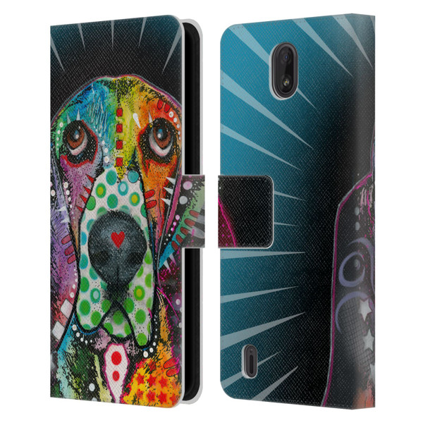 Dean Russo Dogs Hound Leather Book Wallet Case Cover For Nokia C01 Plus/C1 2nd Edition
