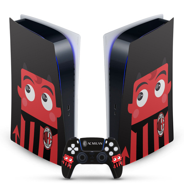 AC Milan Art Mascotte Vinyl Sticker Skin Decal Cover for Sony PS5 Digital Edition Bundle