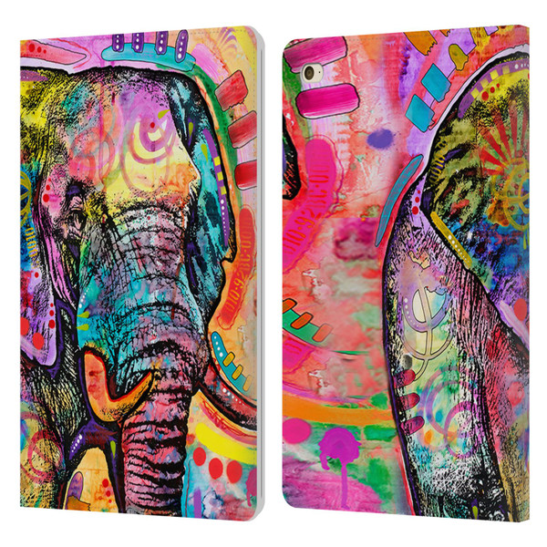 Dean Russo Wildlife 2 Elephant Leather Book Wallet Case Cover For Apple iPad mini 4