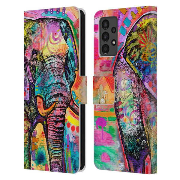 Dean Russo Wildlife 2 Elephant Leather Book Wallet Case Cover For Samsung Galaxy A13 (2022)