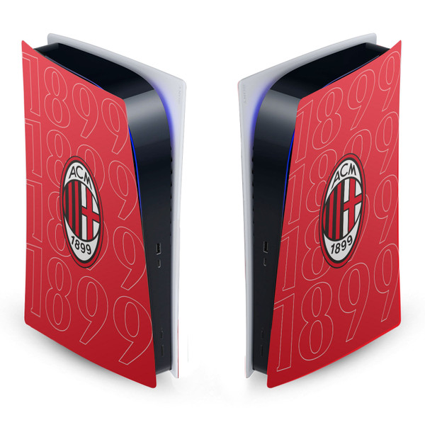 AC Milan Art 1899 Black Logo Vinyl Sticker Skin Decal Cover for Sony PS5 Digital Edition Console