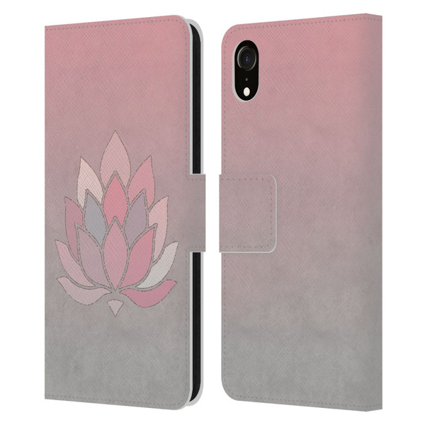 LebensArt Pastels Lotus Leather Book Wallet Case Cover For Apple iPhone XR