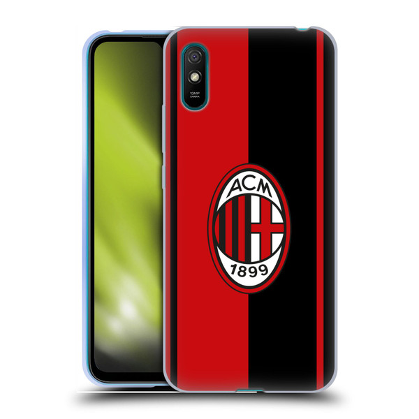 AC Milan Crest Red And Black Soft Gel Case for Xiaomi Redmi 9A / Redmi 9AT