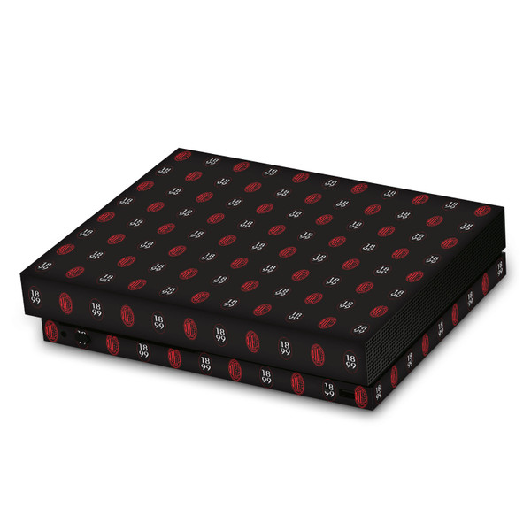 AC Milan Art Pattern Logo Vinyl Sticker Skin Decal Cover for Microsoft Xbox One X Console