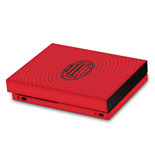 AC Milan Art Red And Black Vinyl Sticker Skin Decal Cover for Microsoft Xbox One X Console