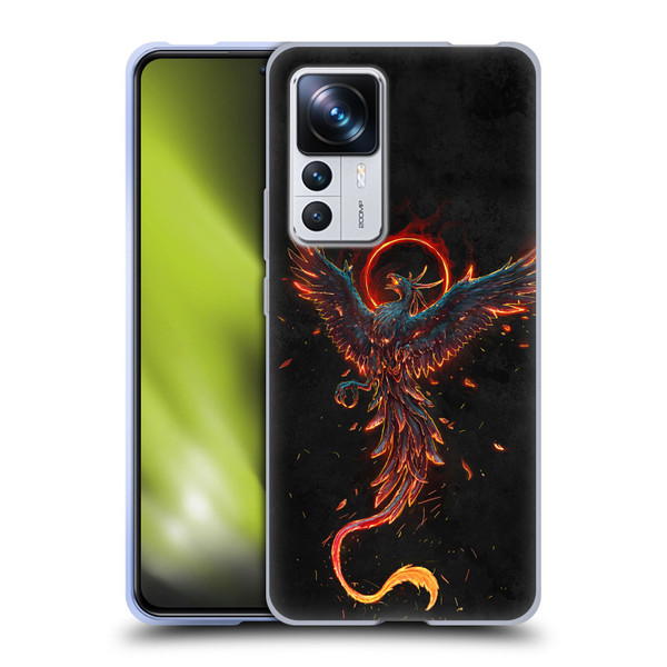 Christos Karapanos Mythical Art Black Phoenix Soft Gel Case for Xiaomi 12T Pro