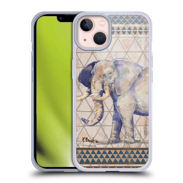 Paul Brent Animals Tribal Elephant Soft Gel Case for Apple iPhone 13