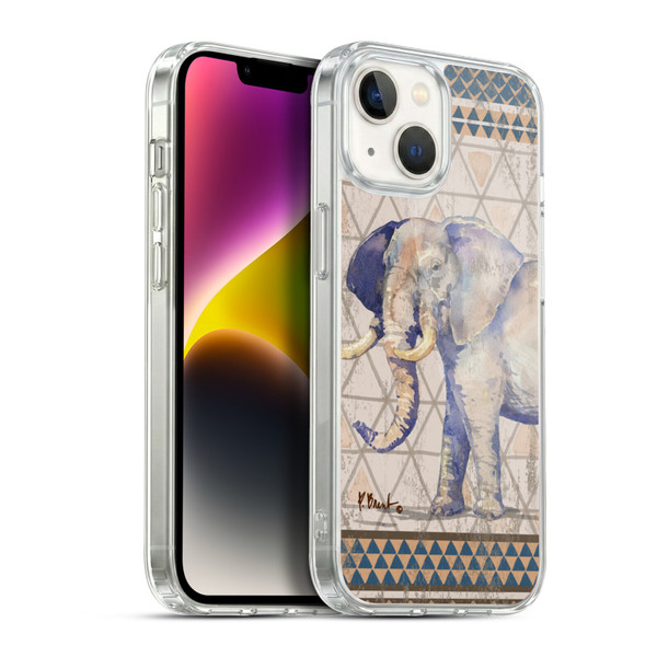 Paul Brent Animals Tribal Elephant Soft Gel Case for Apple iPhone 14
