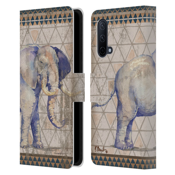 Paul Brent Animals Tribal Elephant Leather Book Wallet Case Cover For OnePlus Nord CE 5G