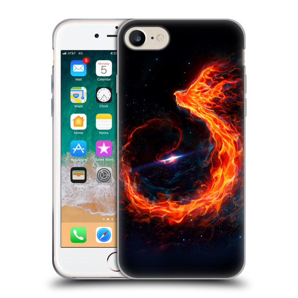 Christos Karapanos Phoenix Out Of Space Soft Gel Case for Apple iPhone 7 / 8 / SE 2020 & 2022
