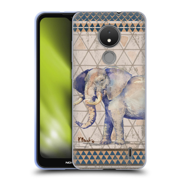 Paul Brent Animals Tribal Elephant Soft Gel Case for Nokia C21