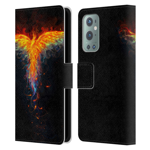 Christos Karapanos Phoenix 2 Bird 3 Leather Book Wallet Case Cover For OnePlus 9