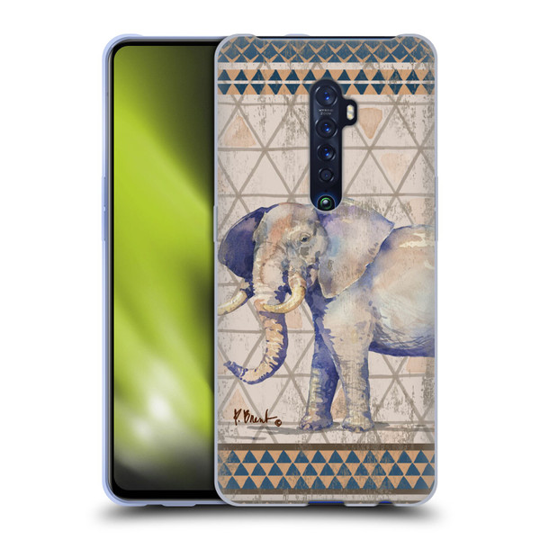 Paul Brent Animals Tribal Elephant Soft Gel Case for OPPO Reno 2