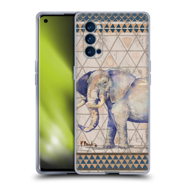 Paul Brent Animals Tribal Elephant Soft Gel Case for OPPO Reno 4 Pro 5G