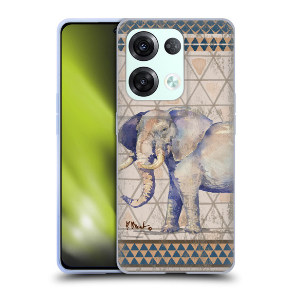 Paul Brent Animals Tribal Elephant Soft Gel Case for OPPO Reno8 Pro