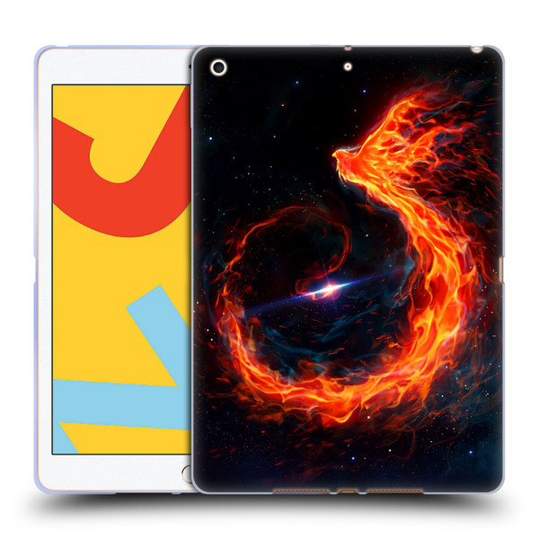 Christos Karapanos Phoenix Out Of Space Soft Gel Case for Apple iPad 10.2 2019/2020/2021