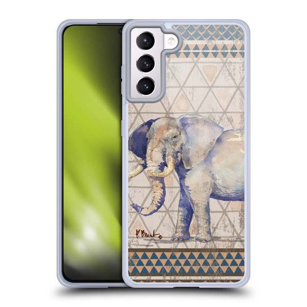 Paul Brent Animals Tribal Elephant Soft Gel Case for Samsung Galaxy S21+ 5G