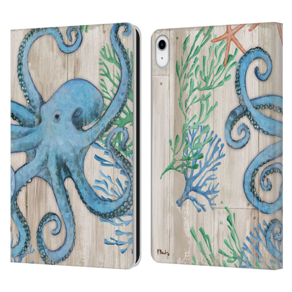Paul Brent Coastal Sealife Leather Book Wallet Case Cover For Apple iPad 10.9 (2022)