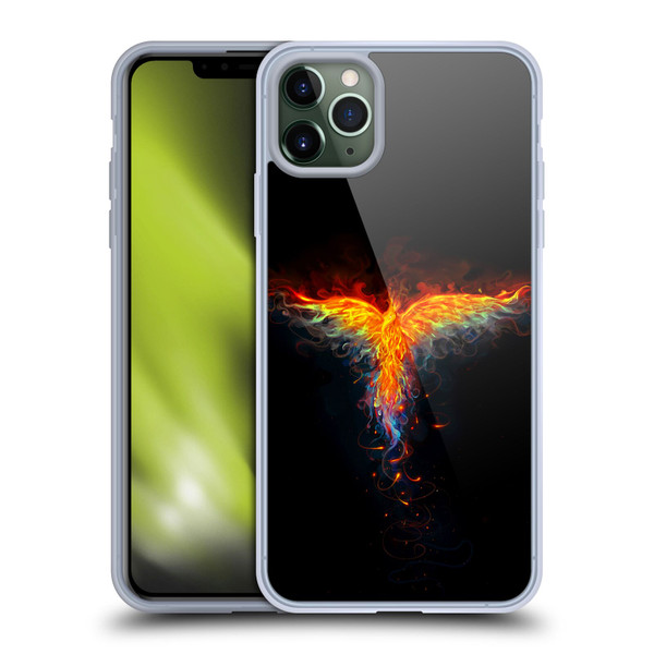 Christos Karapanos Phoenix 2 Bird 3 Soft Gel Case for Apple iPhone 11 Pro Max