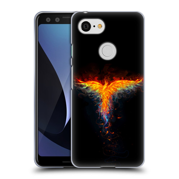 Christos Karapanos Phoenix 2 Bird 3 Soft Gel Case for Google Pixel 3