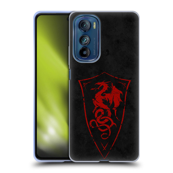 Christos Karapanos Shield Dragon Soft Gel Case for Motorola Edge 30