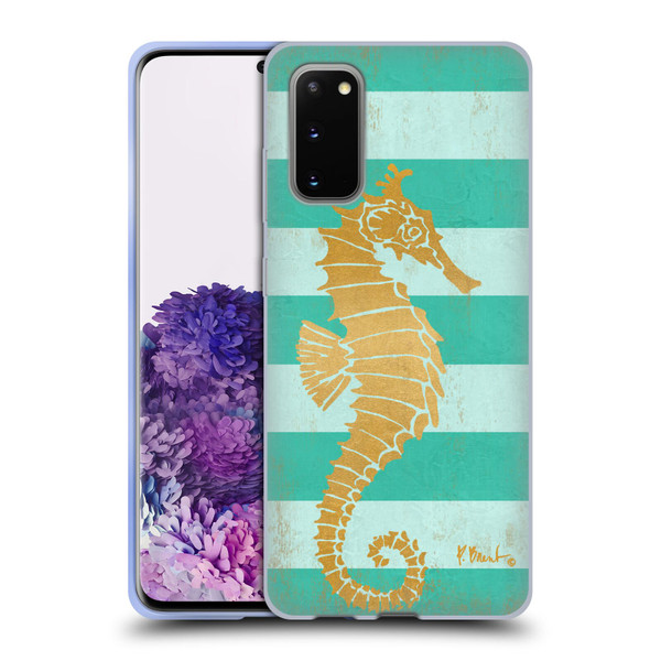 Paul Brent Coastal Gold Seahorse Soft Gel Case for Samsung Galaxy S20 / S20 5G