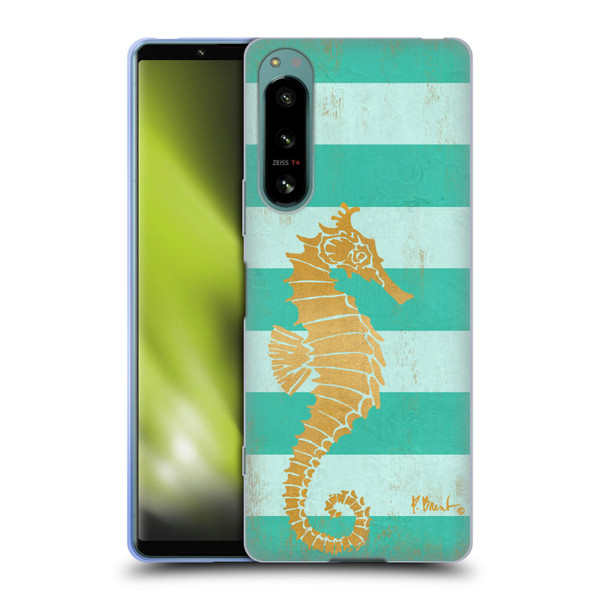 Paul Brent Coastal Gold Seahorse Soft Gel Case for Sony Xperia 5 IV