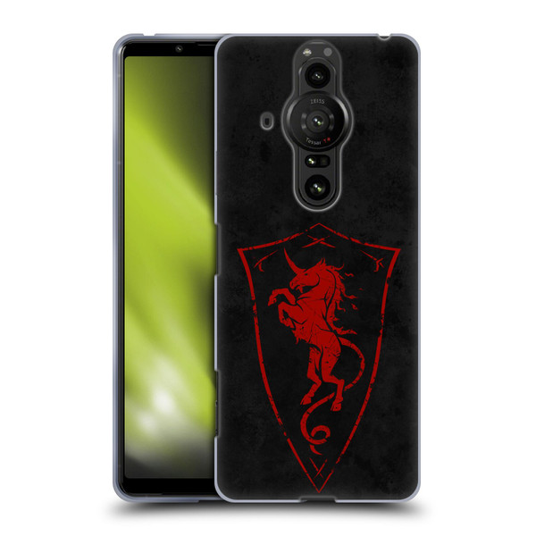 Christos Karapanos Shield Unicorn Soft Gel Case for Sony Xperia Pro-I