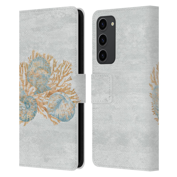 Paul Brent Sea Creatures Shells Leather Book Wallet Case Cover For Samsung Galaxy S23+ 5G