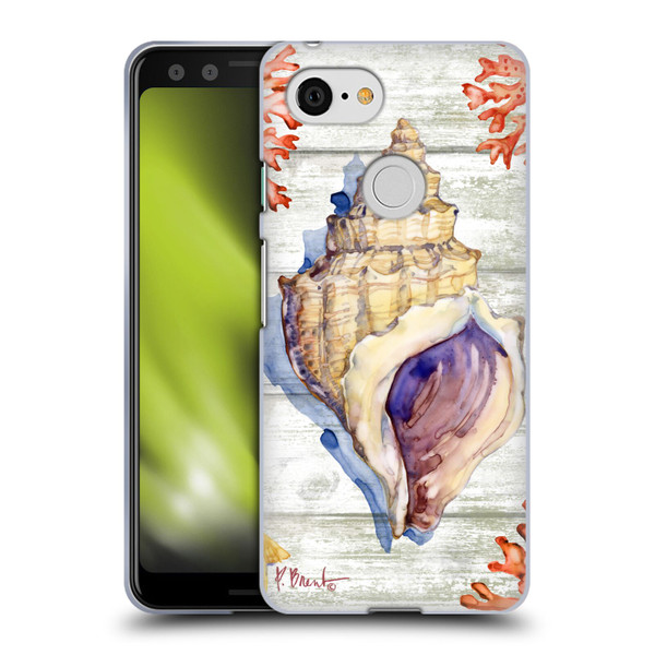 Paul Brent Ocean Bahia Shells Soft Gel Case for Google Pixel 3