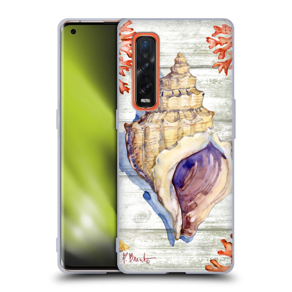 Paul Brent Ocean Bahia Shells Soft Gel Case for OPPO Find X2 Pro 5G