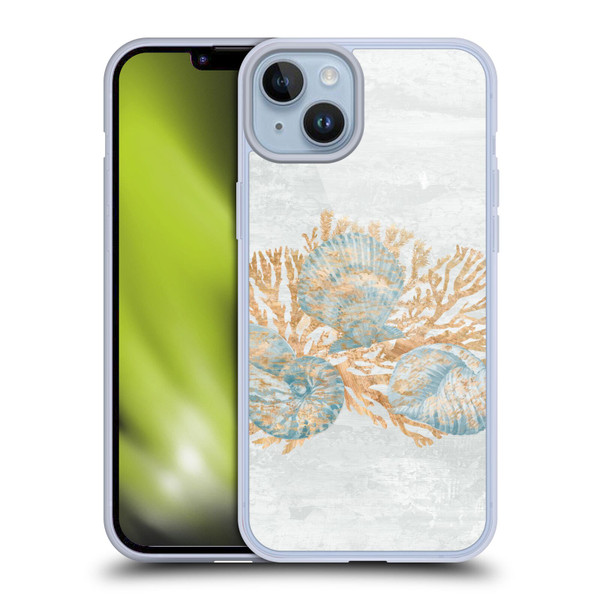 Paul Brent Sea Creatures Shells Soft Gel Case for Apple iPhone 14 Plus