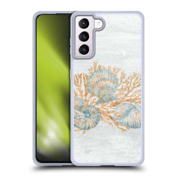 Paul Brent Sea Creatures Shells Soft Gel Case for Samsung Galaxy S21+ 5G