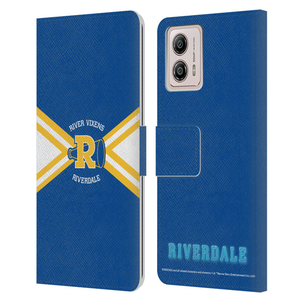 Riverdale Graphic Art River Vixens Uniform Leather Book Wallet Case Cover For Motorola Moto G53 5G