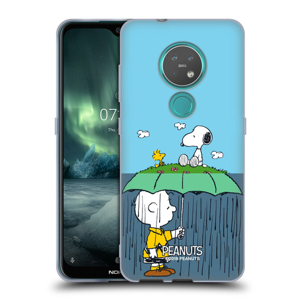 Peanuts Halfs And Laughs Charlie, Snoppy & Woodstock Soft Gel Case for Nokia 6.2 / 7.2