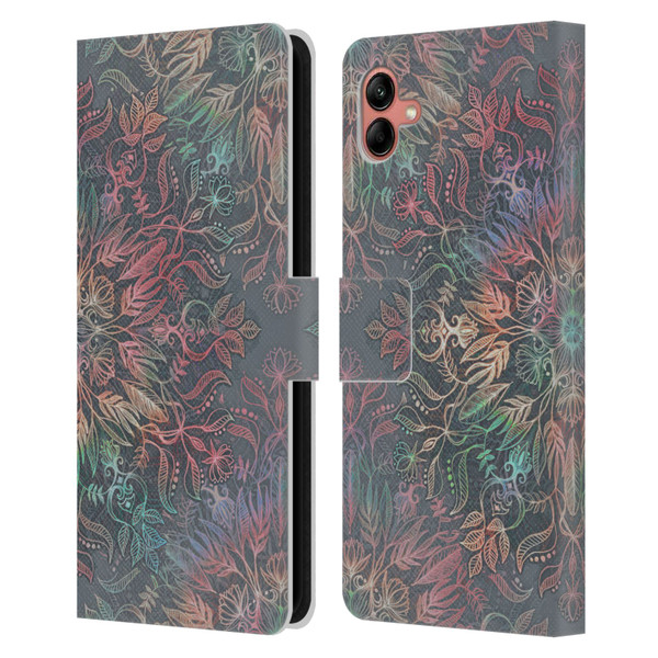 Micklyn Le Feuvre Floral Patterns Winter Sunset Mandala Leather Book Wallet Case Cover For Samsung Galaxy A04 (2022)