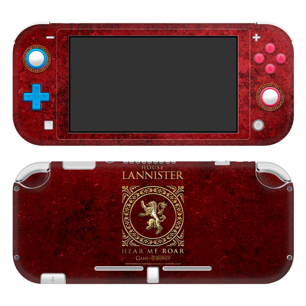 HBO Game of Thrones Sigils and Graphics House Lannister Vinyl Sticker Skin Decal Cover for Nintendo Switch Lite