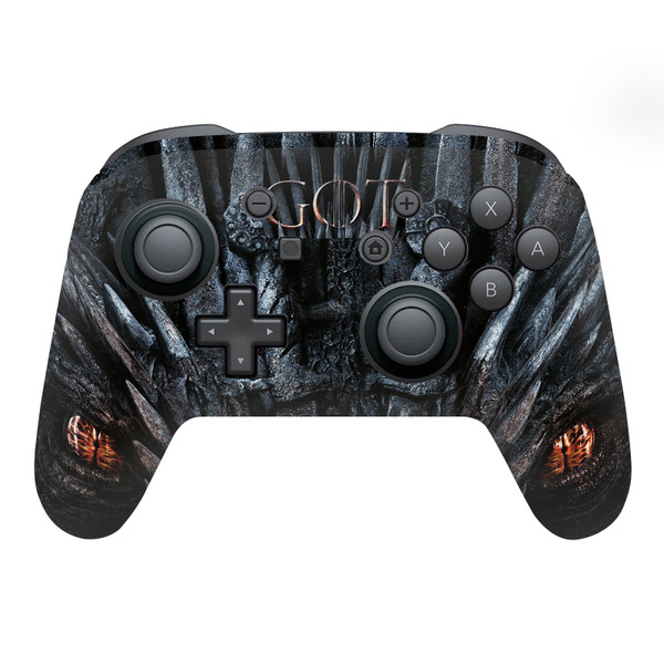 HBO Game of Thrones Sigils and Graphics Jon Snow Iron Throne Vinyl Sticker Skin Decal Cover for Nintendo Switch Pro Controller