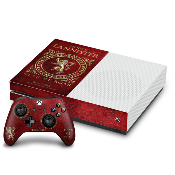HBO Game of Thrones Sigils and Graphics House Lannister Vinyl Sticker Skin Decal Cover for Microsoft One S Console & Controller