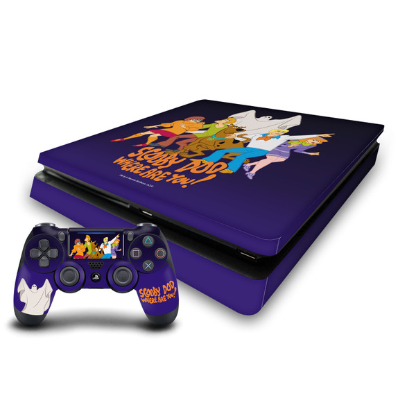 Scooby-Doo Graphics Where Are You? Vinyl Sticker Skin Decal Cover for Sony PS4 Slim Console & Controller