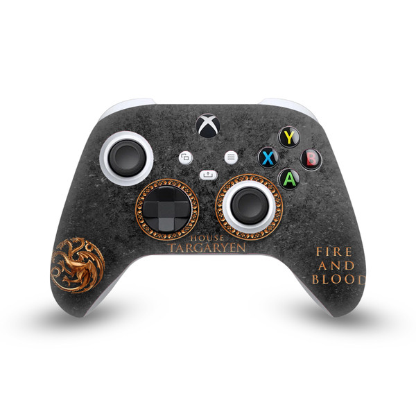 HBO Game of Thrones Sigils and Graphics House Targaryen Vinyl Sticker Skin Decal Cover for Microsoft Xbox Series X / Series S Controller