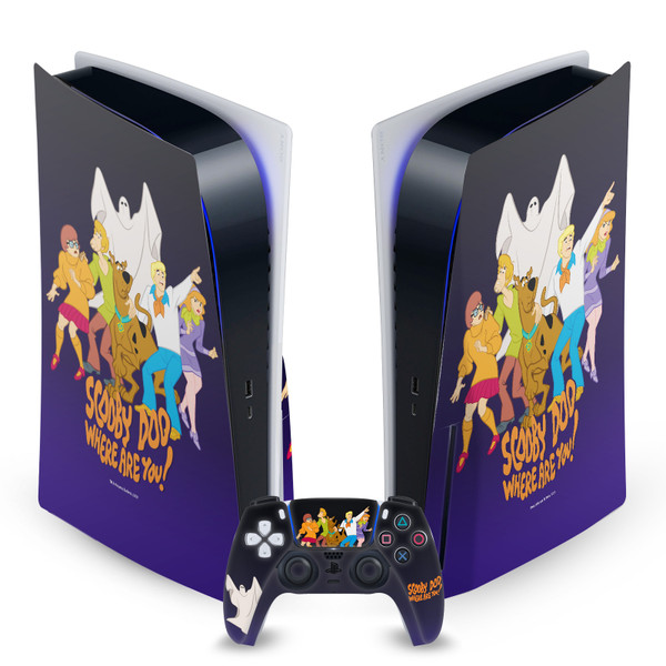 Scooby-Doo Graphics Where Are You? Vinyl Sticker Skin Decal Cover for Sony PS5 Disc Edition Bundle