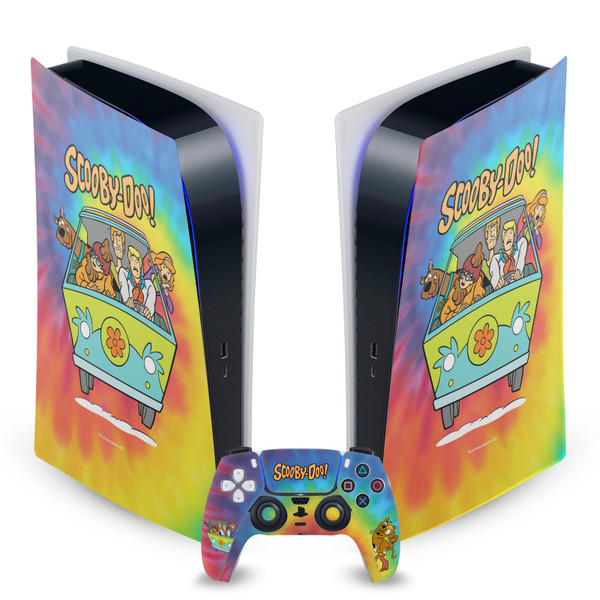 Scooby-Doo Graphics Tie Dye Vinyl Sticker Skin Decal Cover for Sony PS5 Digital Edition Bundle