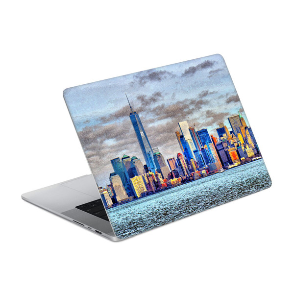 Haroulita Places Manhattan Vinyl Sticker Skin Decal Cover for Apple MacBook Pro 14" A2442