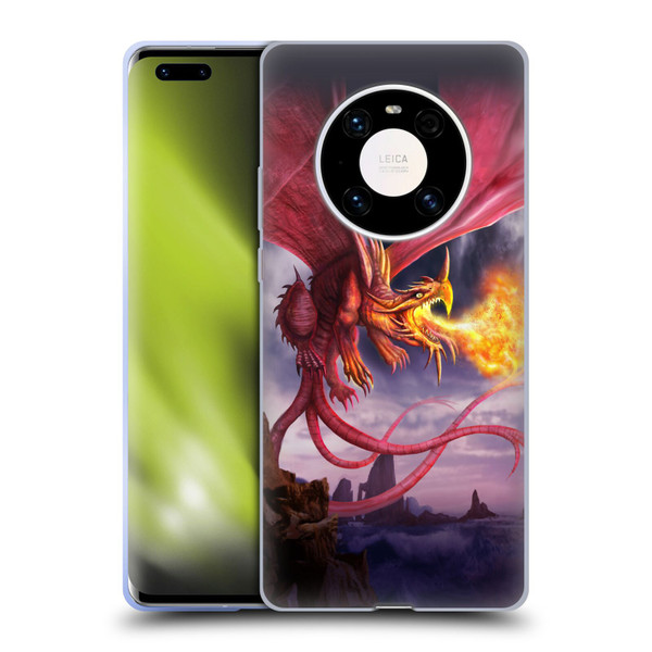 Anthony Christou Art Fire Dragon Soft Gel Case for Huawei Mate 40 Pro 5G