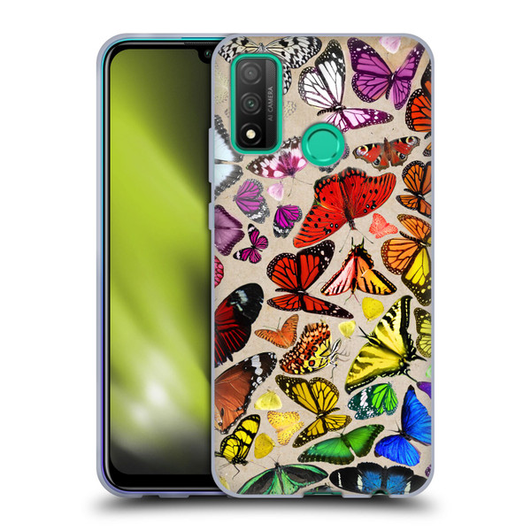 Anthony Christou Art Rainbow Butterflies Soft Gel Case for Huawei P Smart (2020)