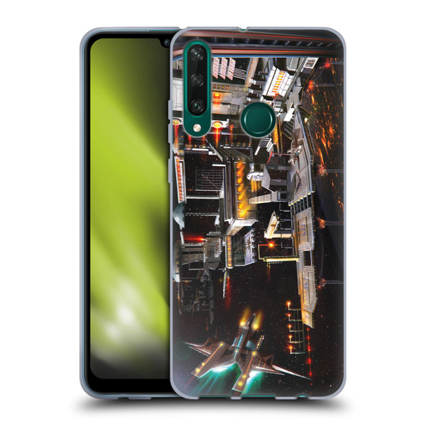Anthony Christou Art Space Station Soft Gel Case for Huawei Y6p