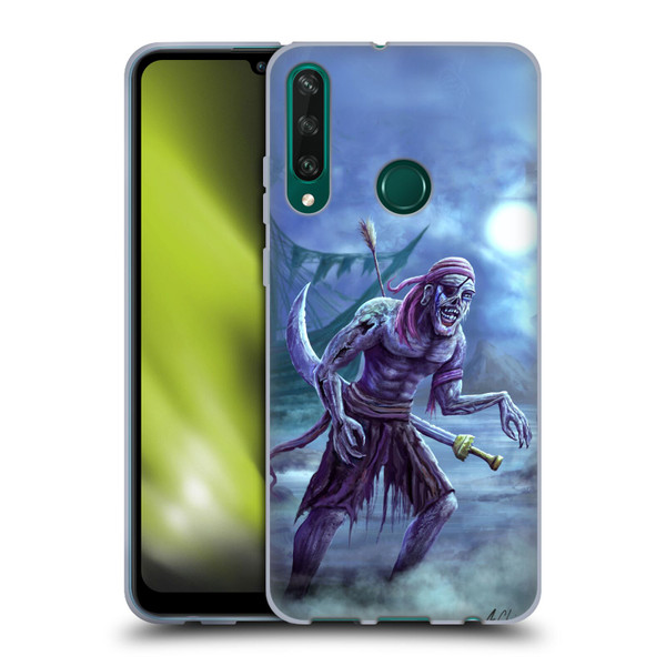 Anthony Christou Art Zombie Pirate Soft Gel Case for Huawei Y6p